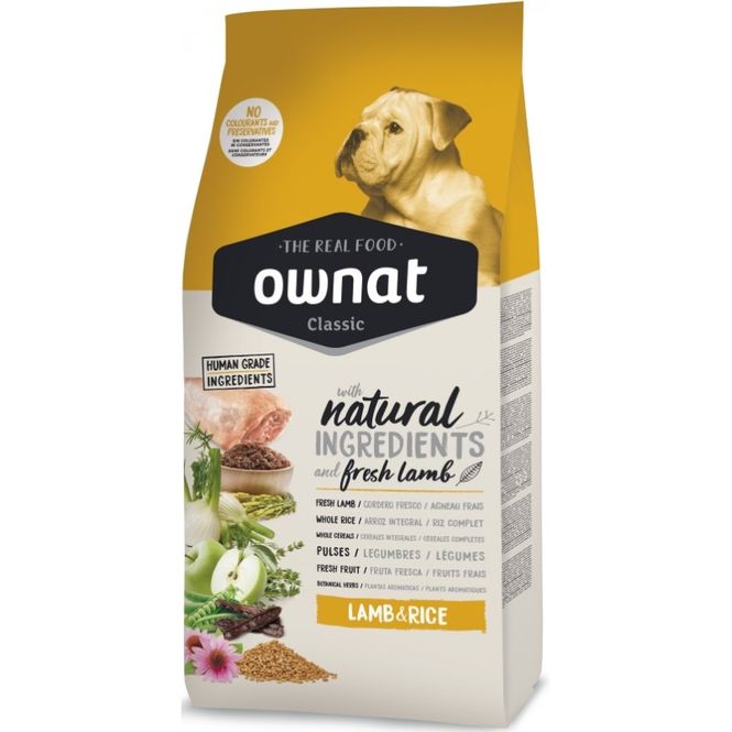 Hovedbilde Ownat Classic Lam og Ris 12kg