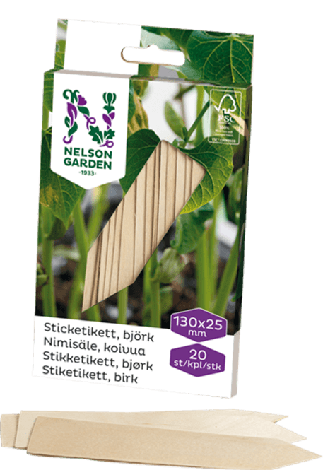 Hovedbilde Stikketikett tre 13 cm 20stk i pk