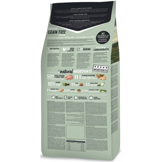 Hovedbilde Ownat Grainfree Prime Adult Kylling&Kalkun 3kg