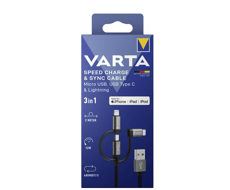 Kabel Micro USB, USB type C, lyn