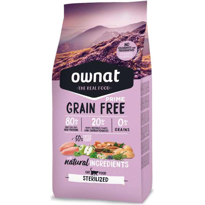 Hovedbilde Ownat Grainfree Prime sterilisert katt 3kg