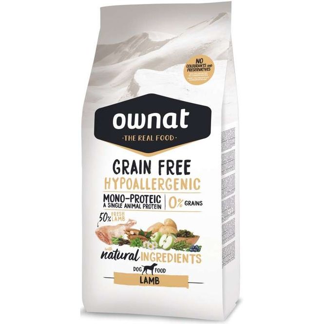 Hovedbilde Ownat Grainfree Hypo Adult Lam 12kg