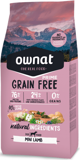 Hovedbilde Ownat Prime Kornfritt Mini Lam 3kg