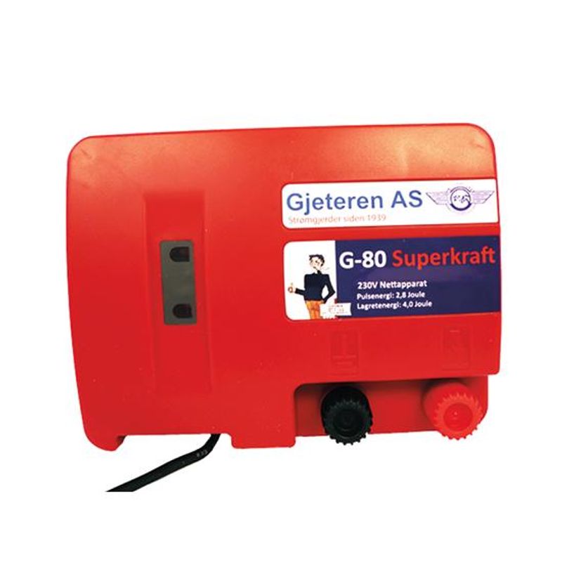 Gjerdeapparat som driftes med 230v G-80 Superkraft V.2