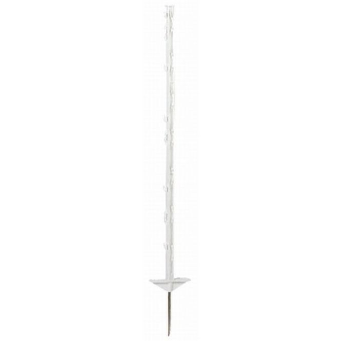 Hovedbilde Hvit gjerdestolpe i plast stolpe 104cm. Selges i ...