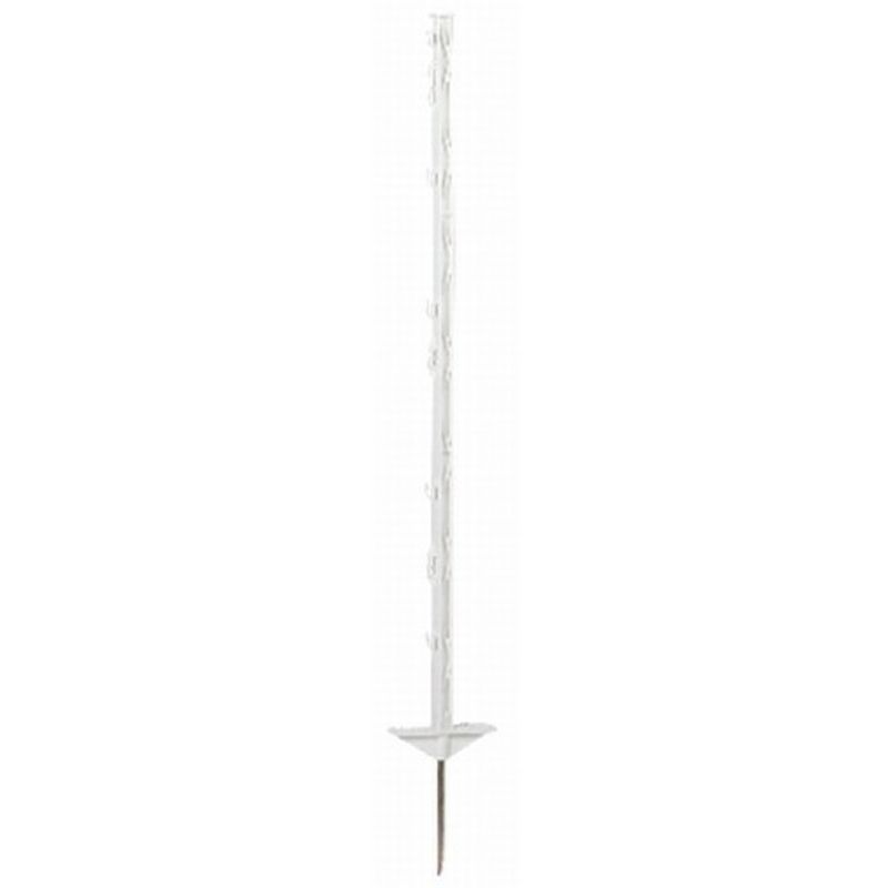 Gjerdestolpe i plast, hvit – 104 cm (Eske à 50 stk.)