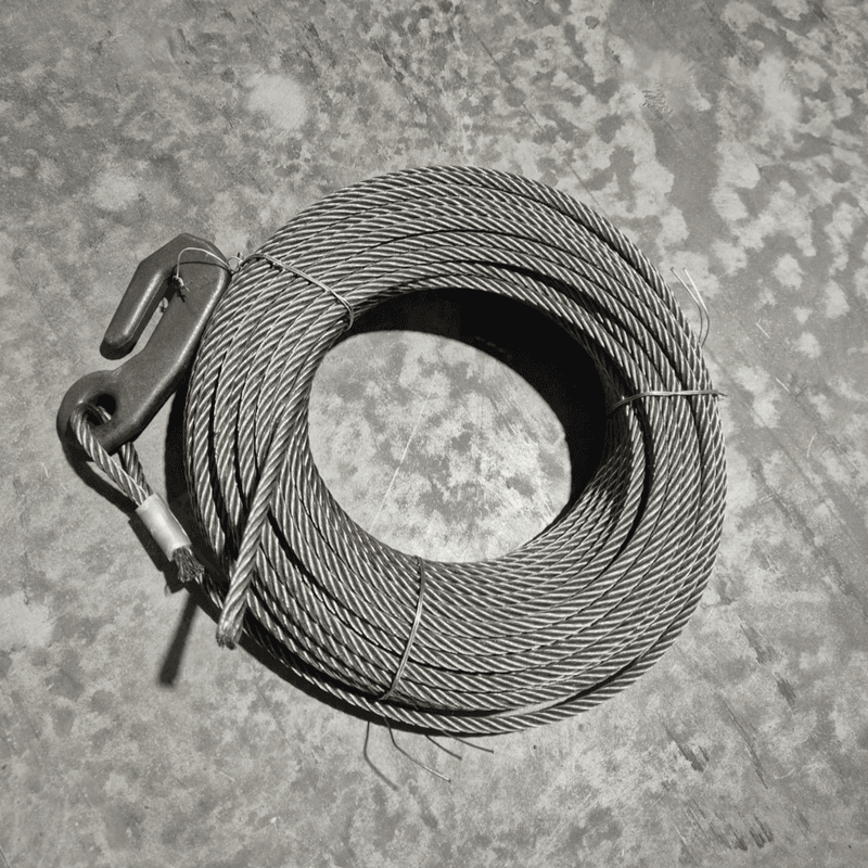 SKOGSWIRE / STÅLWIRE - 80 - 9 MM - M/KROK BR.STYRKE 5,3T