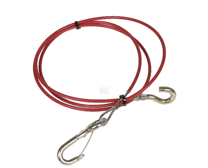 Hovedbilde Sikkerhetswire montert med karabinkrok Lengde 1,5 ...