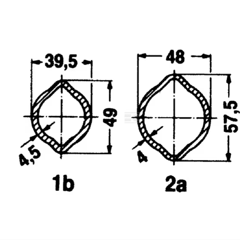 Profilrør Sitron 2a – 1400 mm (Ytre rør)