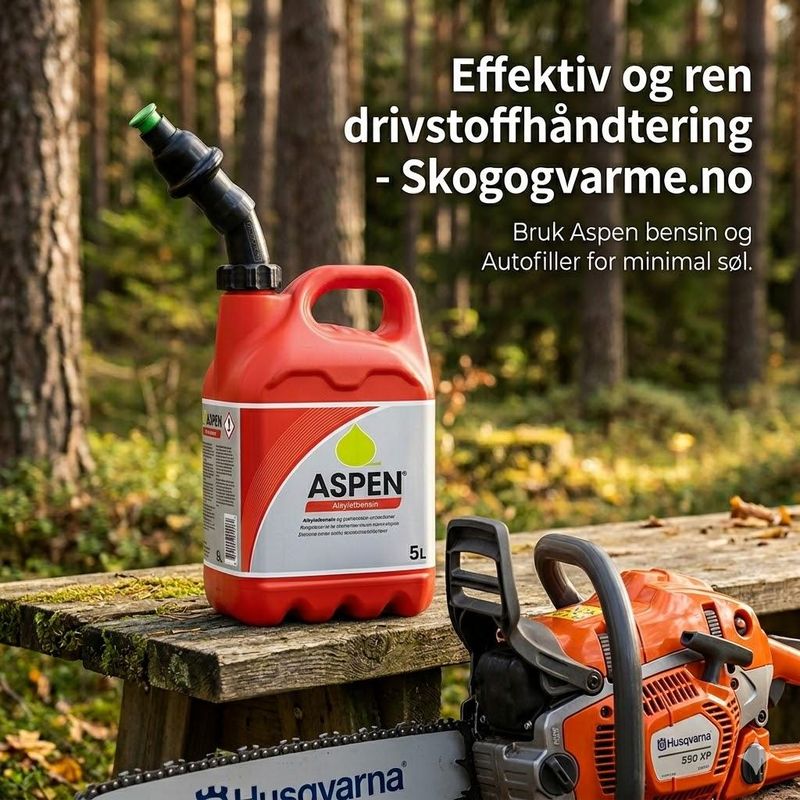 Aspen Autofiller – Slutt på søl ved fylling av 5L-kanner