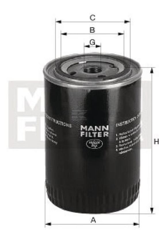 Oljefilter KH123082584