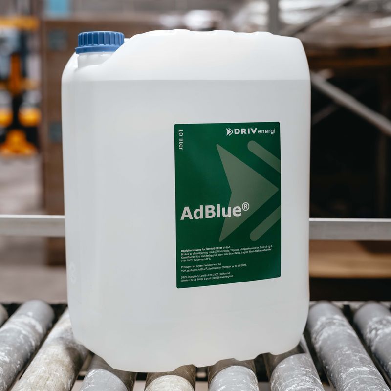 DRIV AdBlue® 10L – Norskprodusert premiumkvalitet for din dieselmotor