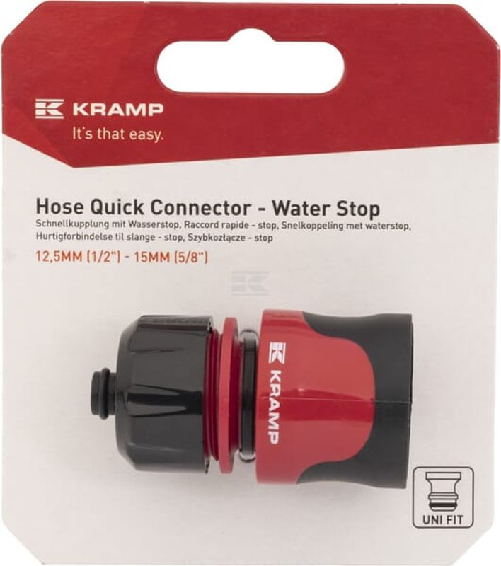 Hurtigkobling til slange – stopp 1/2''