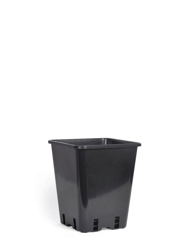 Plastkruka 25x25x26 cm svart