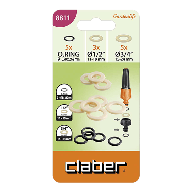 Claber O-ring og pakningssett claber gardenlife